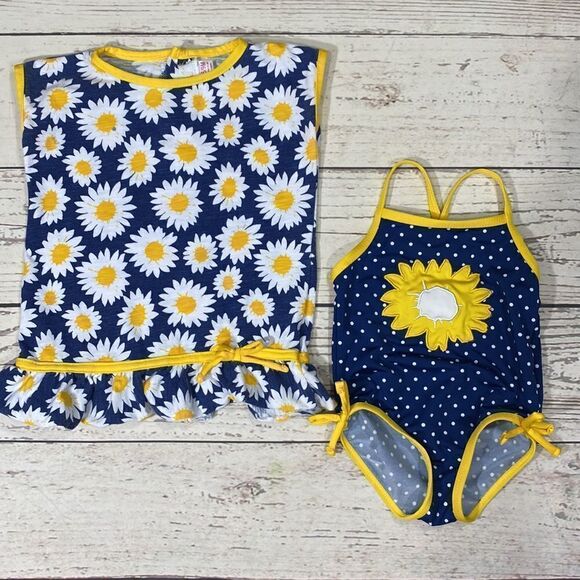 Bundle of 4 Baby Infant Girl’s Swimsuits - Picture 4 of 7